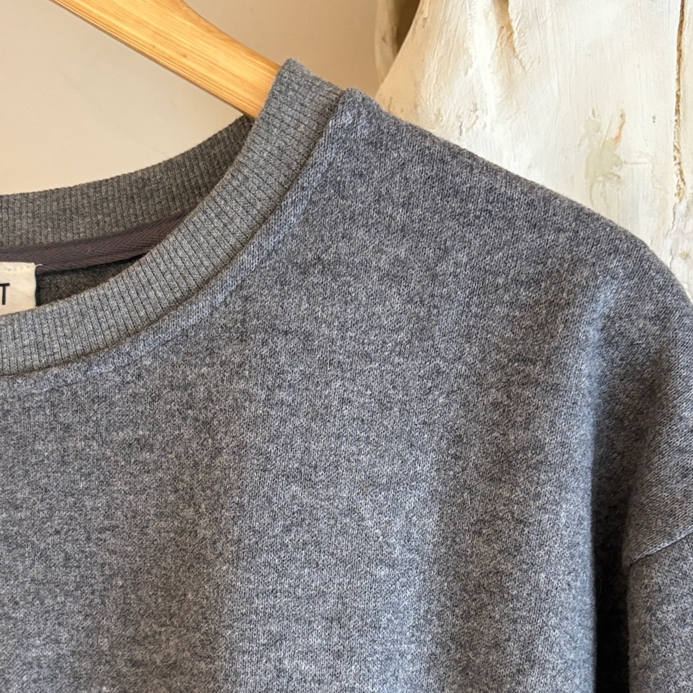 EVIDNT Los Angeles 3/4 Sleeve Grey Sweater size xs (wool, cotton, polyester) - Picture 3 of 6
